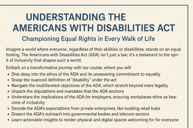 Understanding the Americans with Disability Act