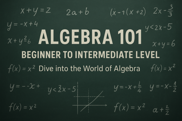 Algebra 101: Beginner to Intermediate Level