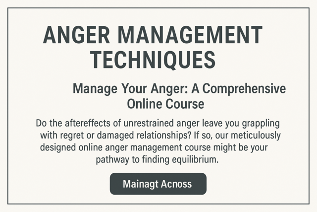 Online Class : Anger Management Techniques
