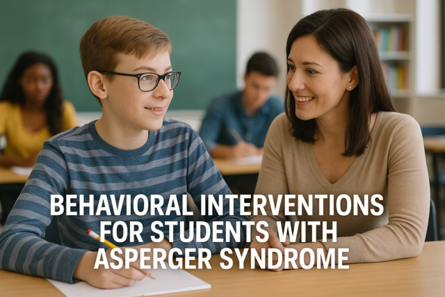 Behavioral Interventions for Students with Asperger Syndrome