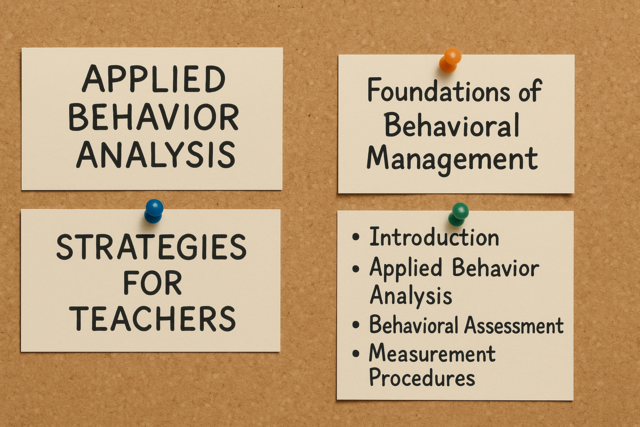 Applied Behavior Analysis Strategies for Teachers