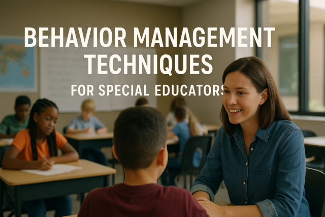 Behavior Management Techniques for Special Educators