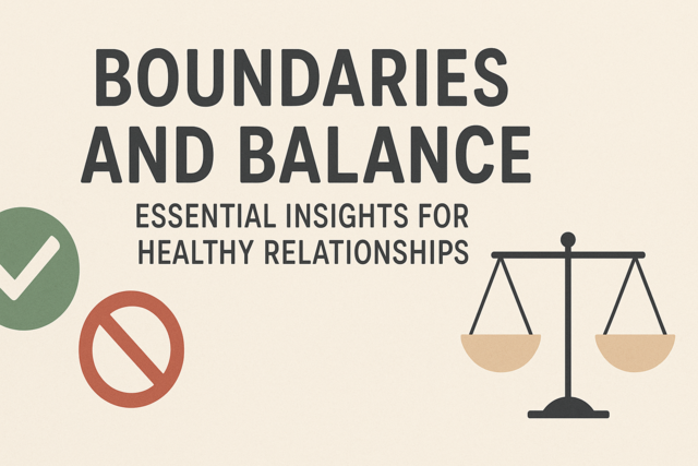 Boundaries and Balance: Essential Insights for Healthy Relationships