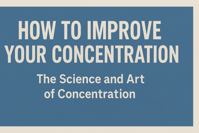 How to Improve Your Concentration