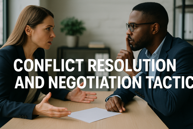 Conflict Resolution and Negotiation Tactics