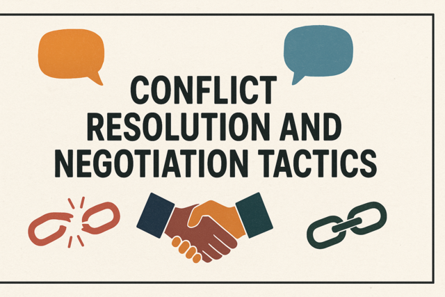 Conflict Resolution and Negotiation Tactics