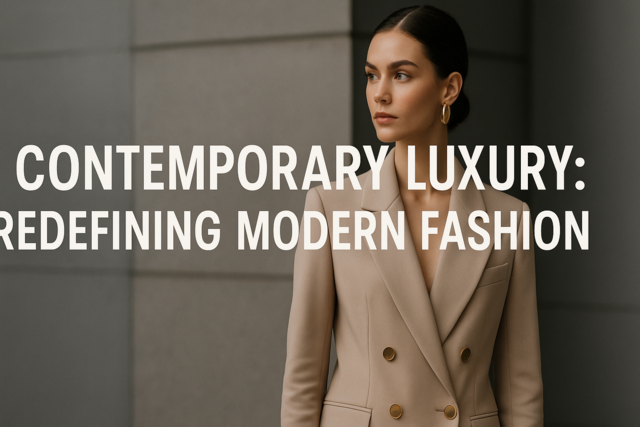 Contemporary Luxury: Redefining Modern Fashion
