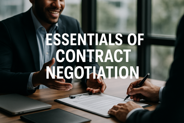 Essentials of Contract Negotiation
