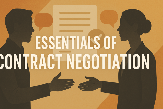 Essentials of Contract Negotiation