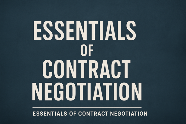 Essentials of Contract Negotiation