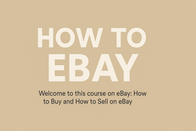 How to eBay
