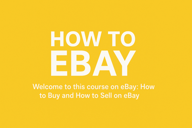 How to eBay