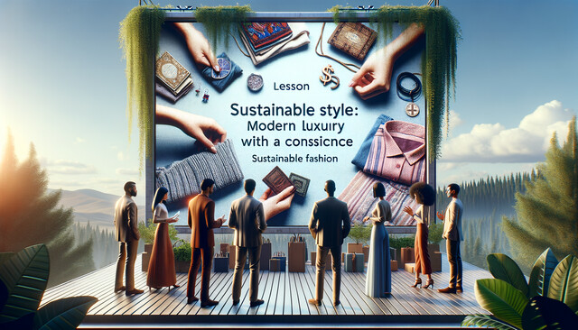 Sustainable Style: Modern Luxury with a Conscience