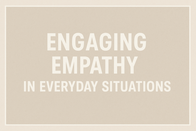 Engaging Empathy in Everyday Situations