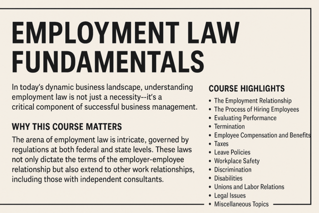 Employment Law Fundamentals