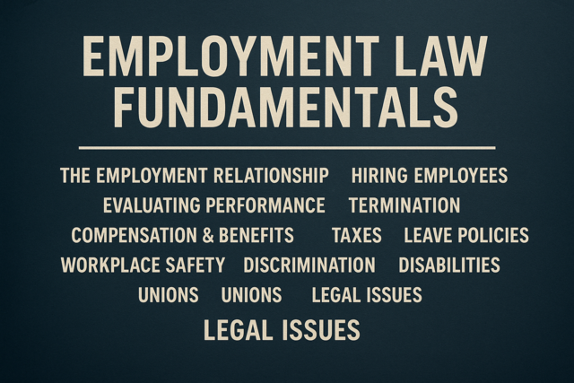 Online Class : Employment Law Fundamentals