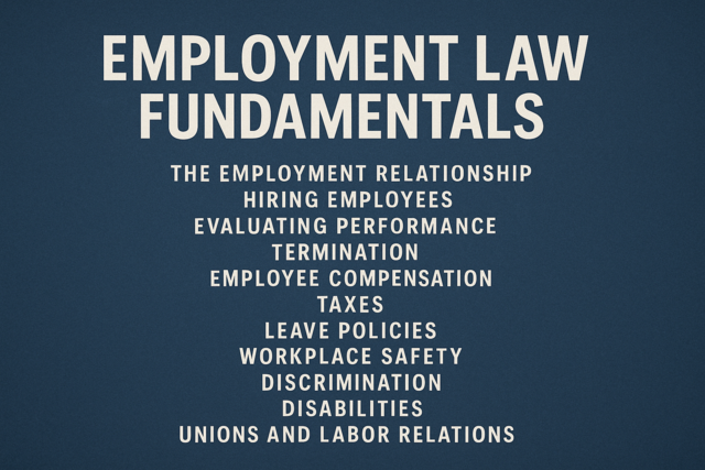 Employment Law Fundamentals