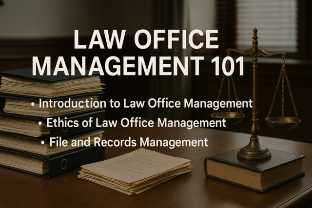 Law Office Management 101