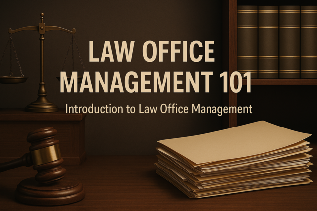 Law Office Management 101