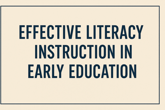 Effective Literacy Instruction in Early Education