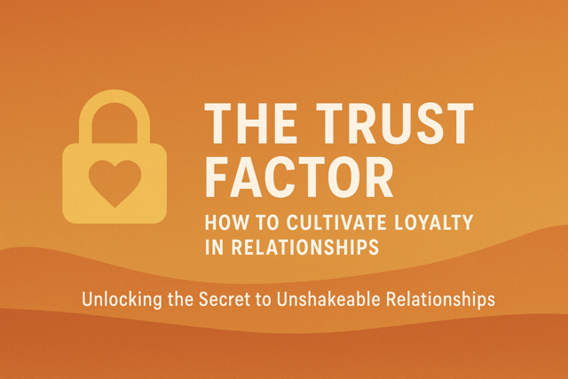 The Trust Factor: How to Cultivate Loyalty in Relationships