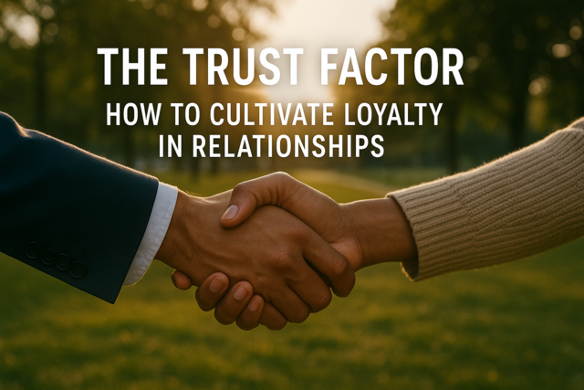 The Trust Factor: How to Cultivate Loyalty in Relationships