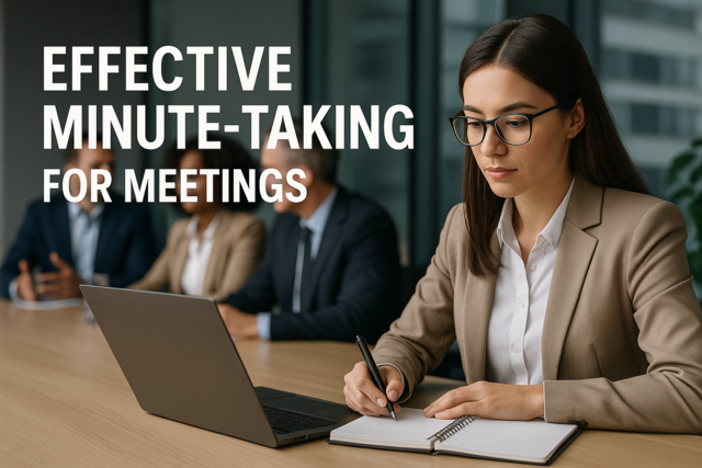 Effective Minute-Taking for Meetings