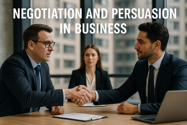 Negotiation and Persuasion in Business