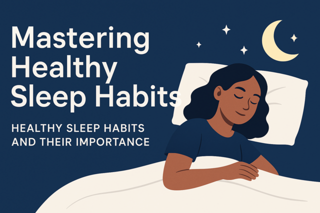 Healthy Sleep Habits and Their Importance