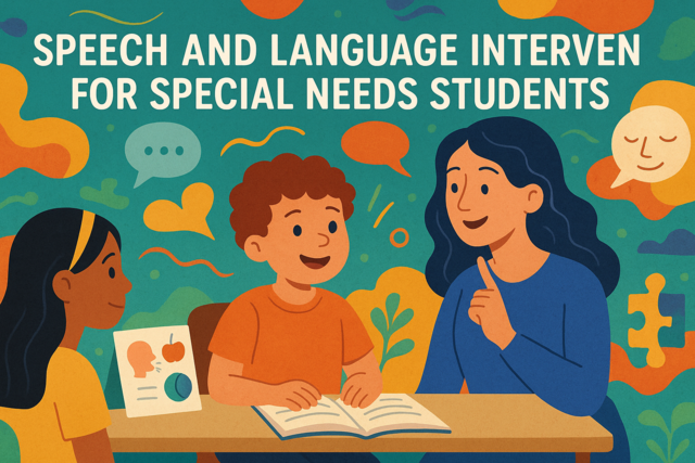 Speech and Language Interventions for Special Needs Students