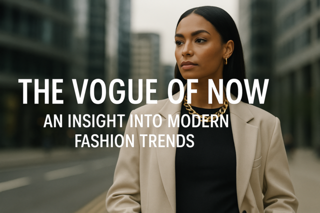 The Vogue of Now: An Insight into Modern Fashion Trends