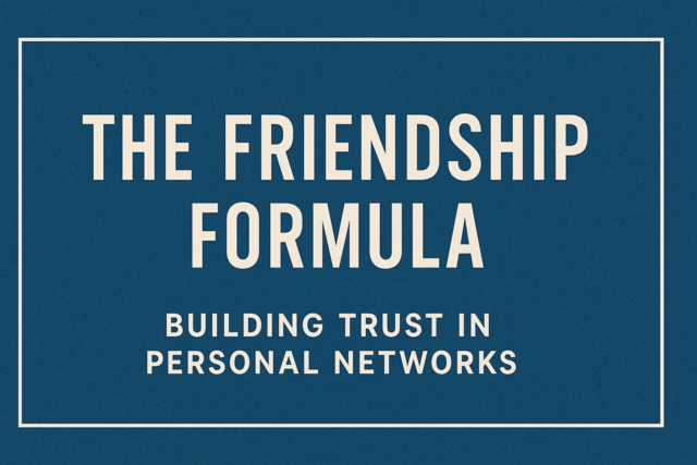 The Friendship Formula: Building Trust in Personal Networks