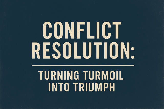 Conflict Resolution: Turning Turmoil into Triumph