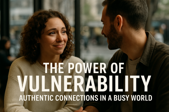 The Power of Vulnerability: Authentic Connections in a Busy World