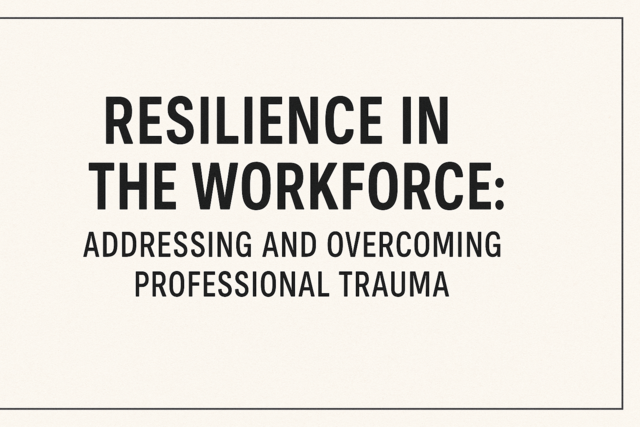 Resilience in the Workforce: Addressing and Overcoming Professional Trauma